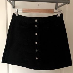Urban Outfitters - Black Jean Mini Skirt - Size Medium